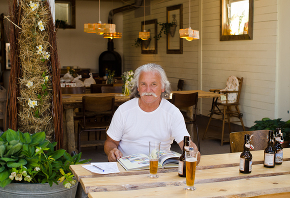 Customer at Spargel Restaurant, Schaffhausen