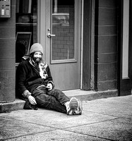 Homeless Man, Vine St -