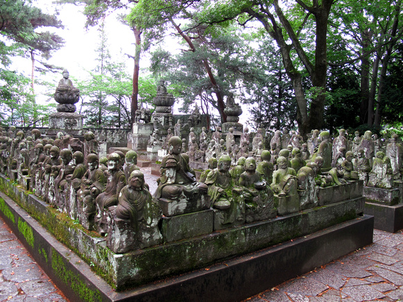 Gohyaku-Rakan Statues, Kitain, Kowagoe