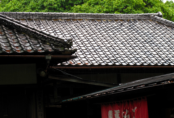 Rooftops and Red Banner, Kitain, Kawagoe