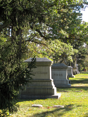Row of Gravestones